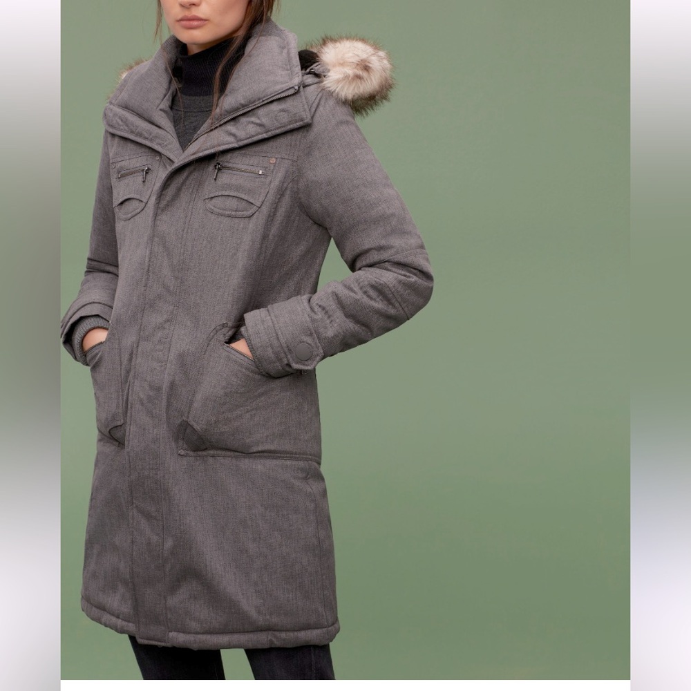 TNA Grey Hoodie Parka Size  XS